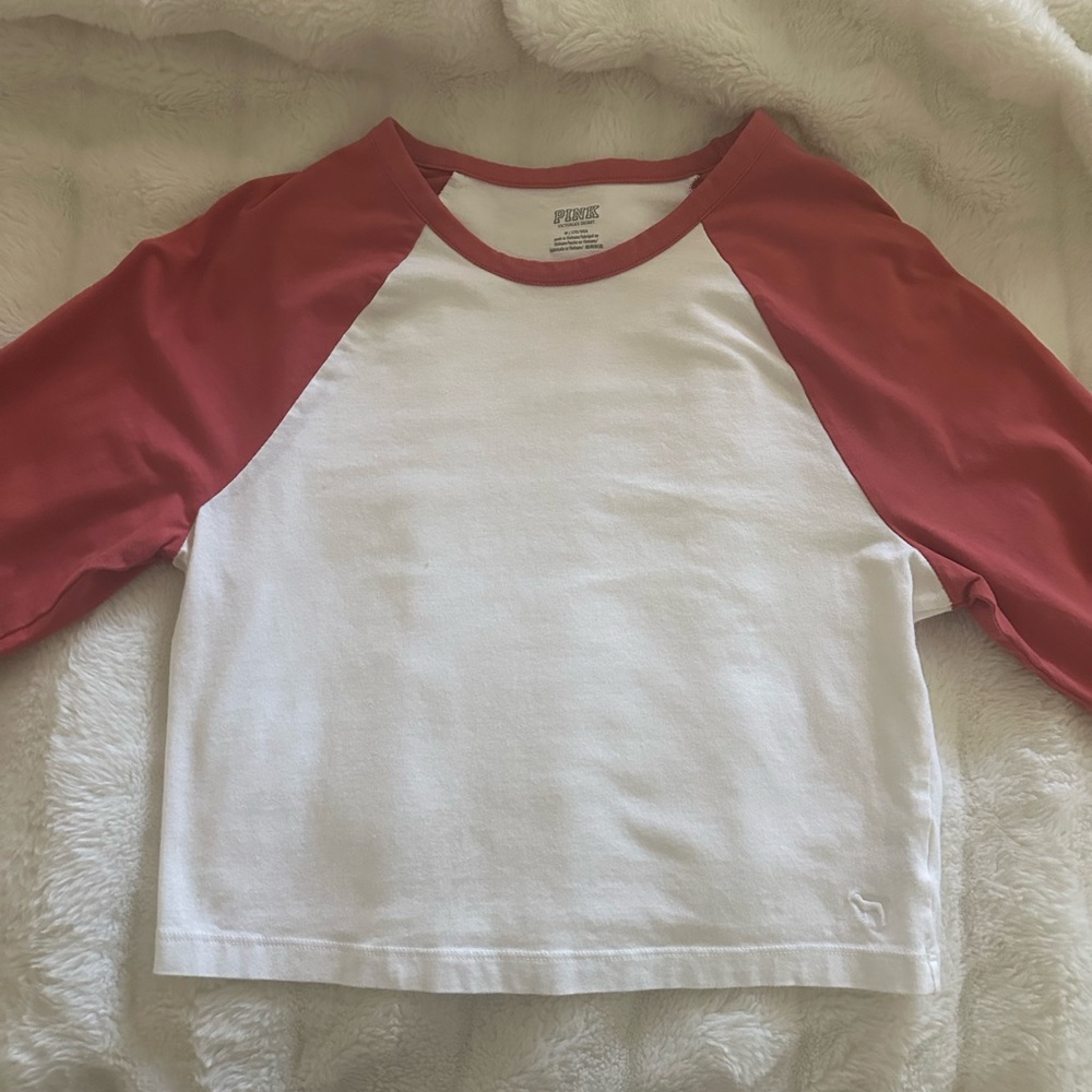 PINK BASEBALL TEE LONG SLEEVE (barely used, great condition) can negotiate price